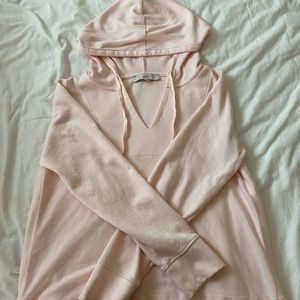 LIGHT PINK LOFT HOODIE